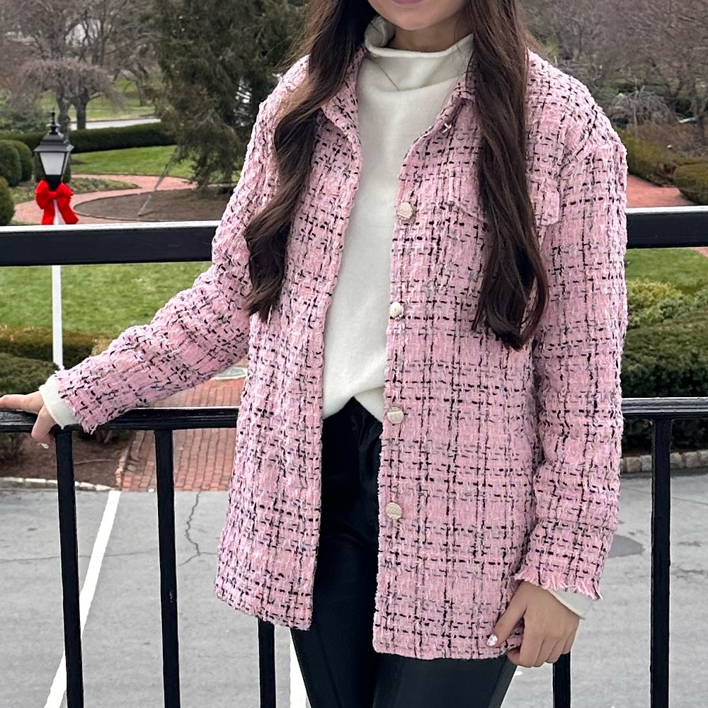 Pink Tweed Jacket